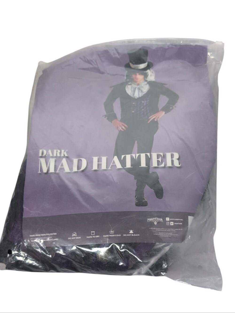 Hauntlook Dark Mad Hatter Costume Size Medium